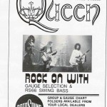 Rotosound 1976 Beat Instrumental Queen Advert